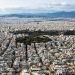 A view over Athens (Greece), where 3 million people live in white houses, from Lycabettus Hill.